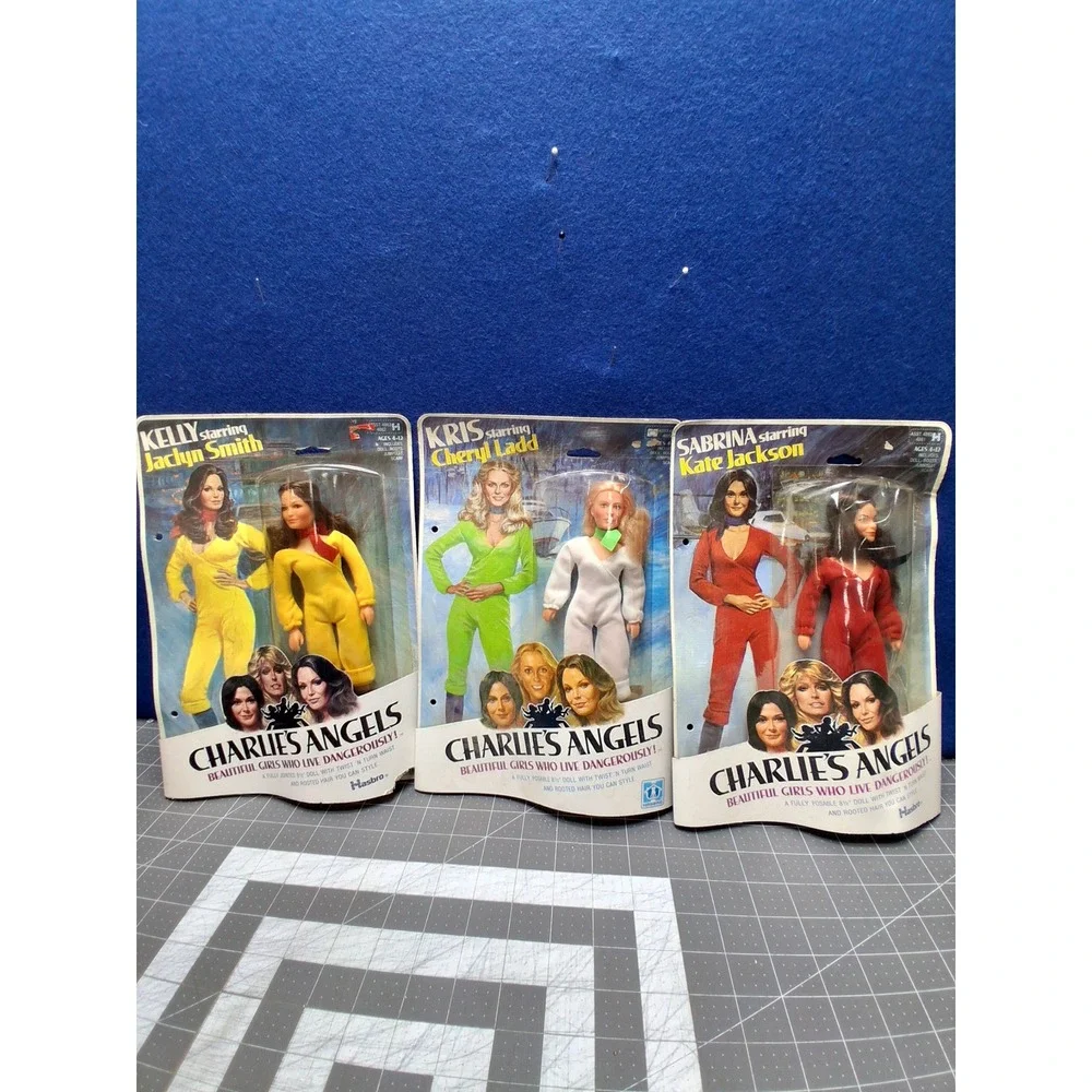 Hasbro Charlies Angels Action Figure Set Vintage 1977 Kelly Kris Sabrina Doll